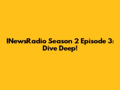 INewsRadio Season 2 Episode 3: Dive Deep!