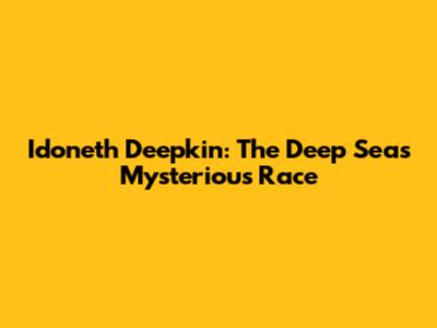 Idoneth Deepkin: The Deep Sea's Mysterious Race