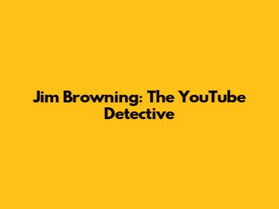 Jim Browning: The YouTube Detective