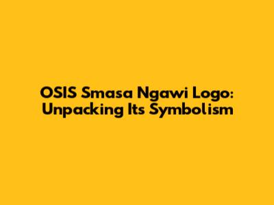 OSIS Smasa Ngawi Logo: Unpacking Its Symbolism