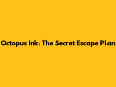 Octopus Ink: The Secret Escape Plan