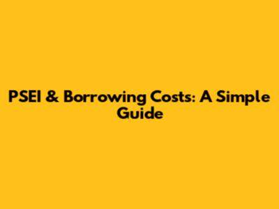 PSEI & Borrowing Costs: A Simple Guide