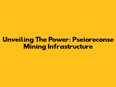 Unveiling The Power: Pseioreconse Mining Infrastructure